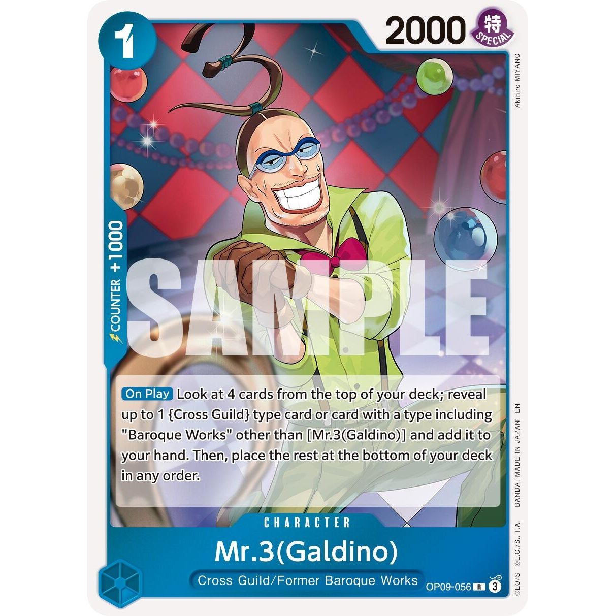 Image for Mr.3(Galdino) - OP09-056 (Reprint) (OP09-056) (PRB-02) - One Piece Card Game
