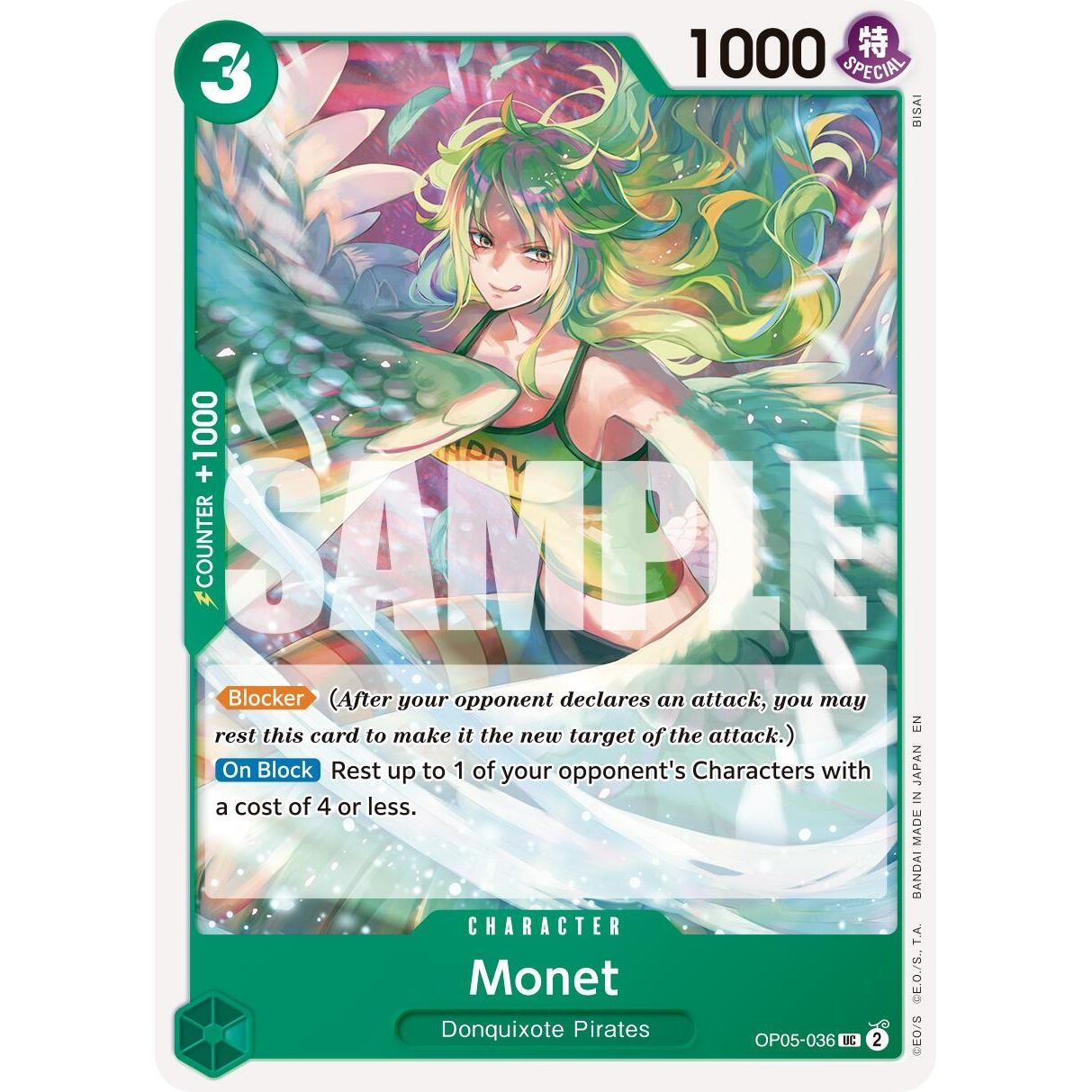 Image for Monet (Reprint) (OP05-036) (PRB-02) - One Piece Card Game