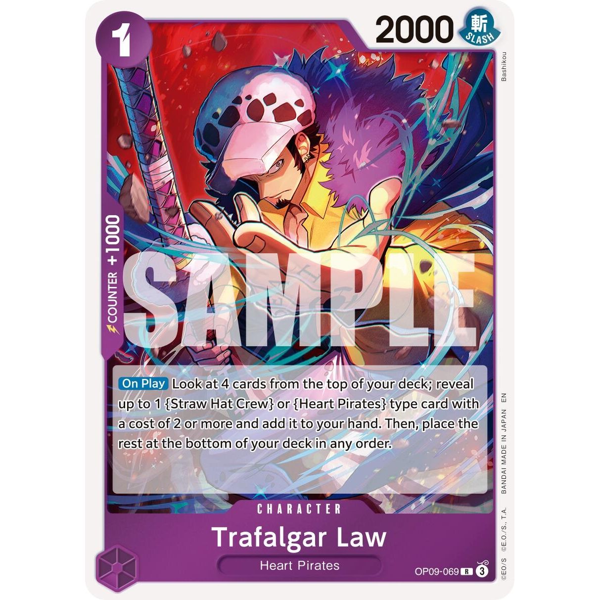 Image for Trafalgar Law - OP09-069 (Reprint) (OP09-069) (PRB-02) - One Piece Card Game