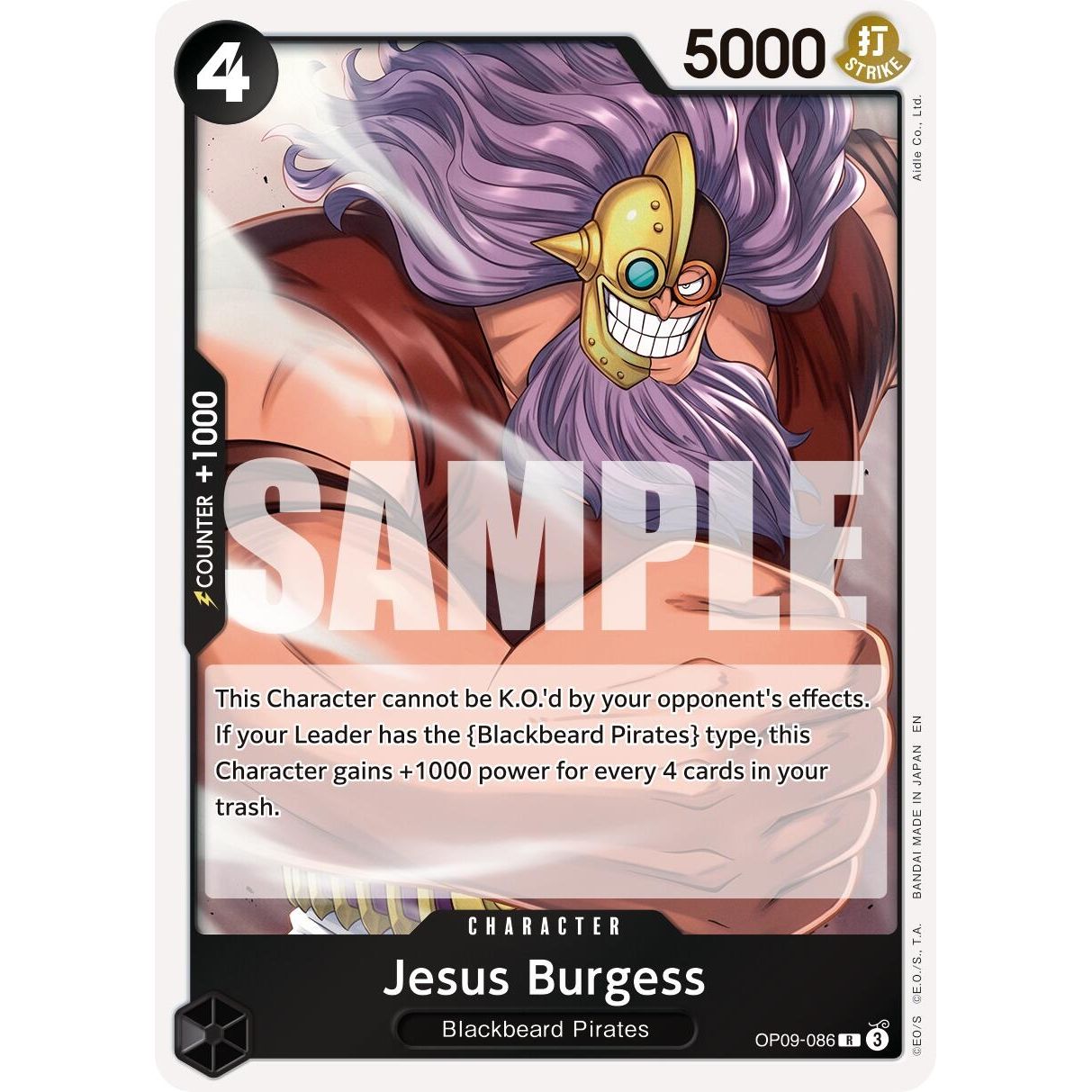 Image for Jesus Burgess (Reprint) (OP09-086) (PRB-02) - One Piece Card Game