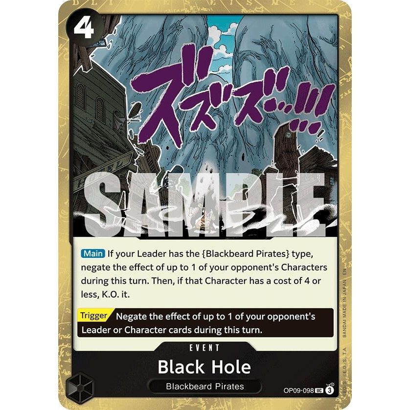 Image for Black Hole (Pirate Foil) (OP09-098) (PRB-02) - One Piece Card Game