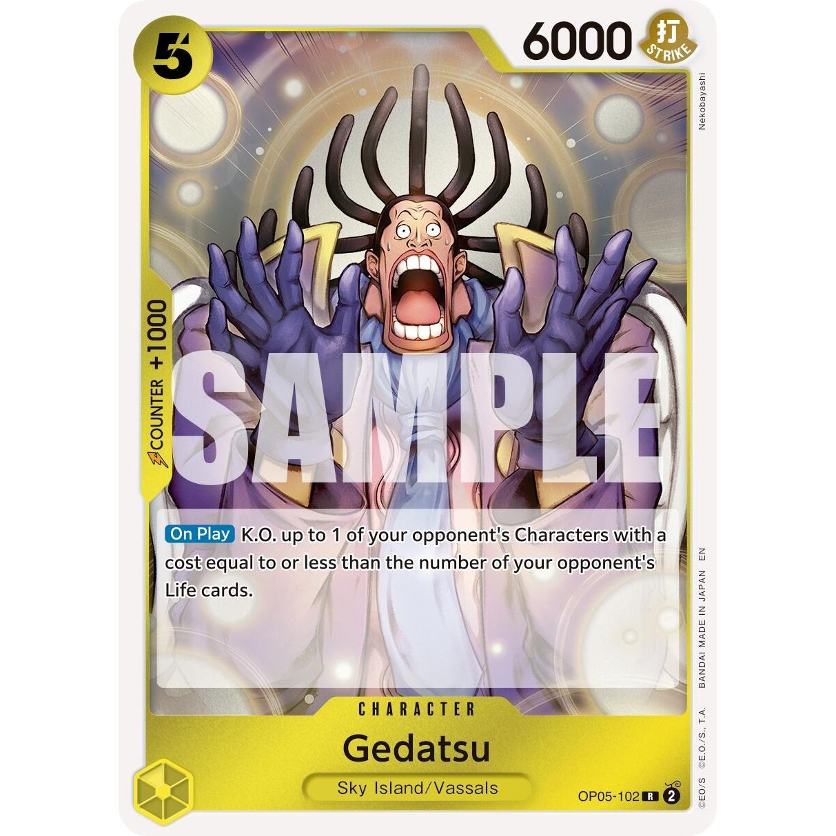 Image for Gedatsu (Reprint) (OP05-102) (PRB-02) - One Piece Card Game