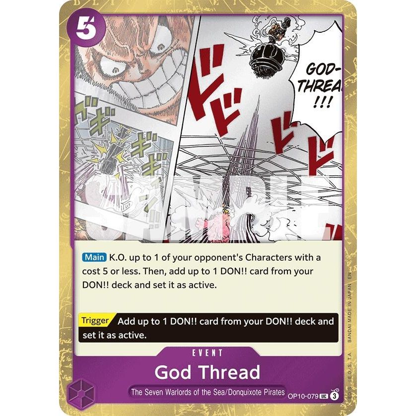 Image for God Thread (Pirate Foil) (OP10-079) (PRB-02) - One Piece Card Game