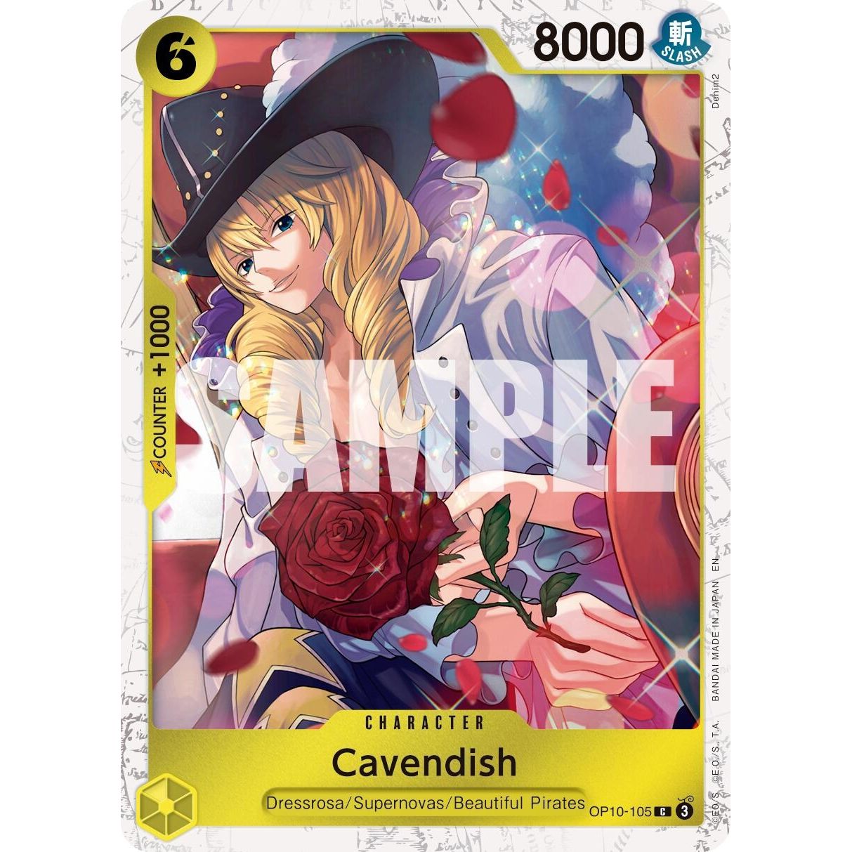 Image for Cavendish - OP10-105 (Pirate Foil) (OP10-105) (PRB-02) - One Piece Card Game