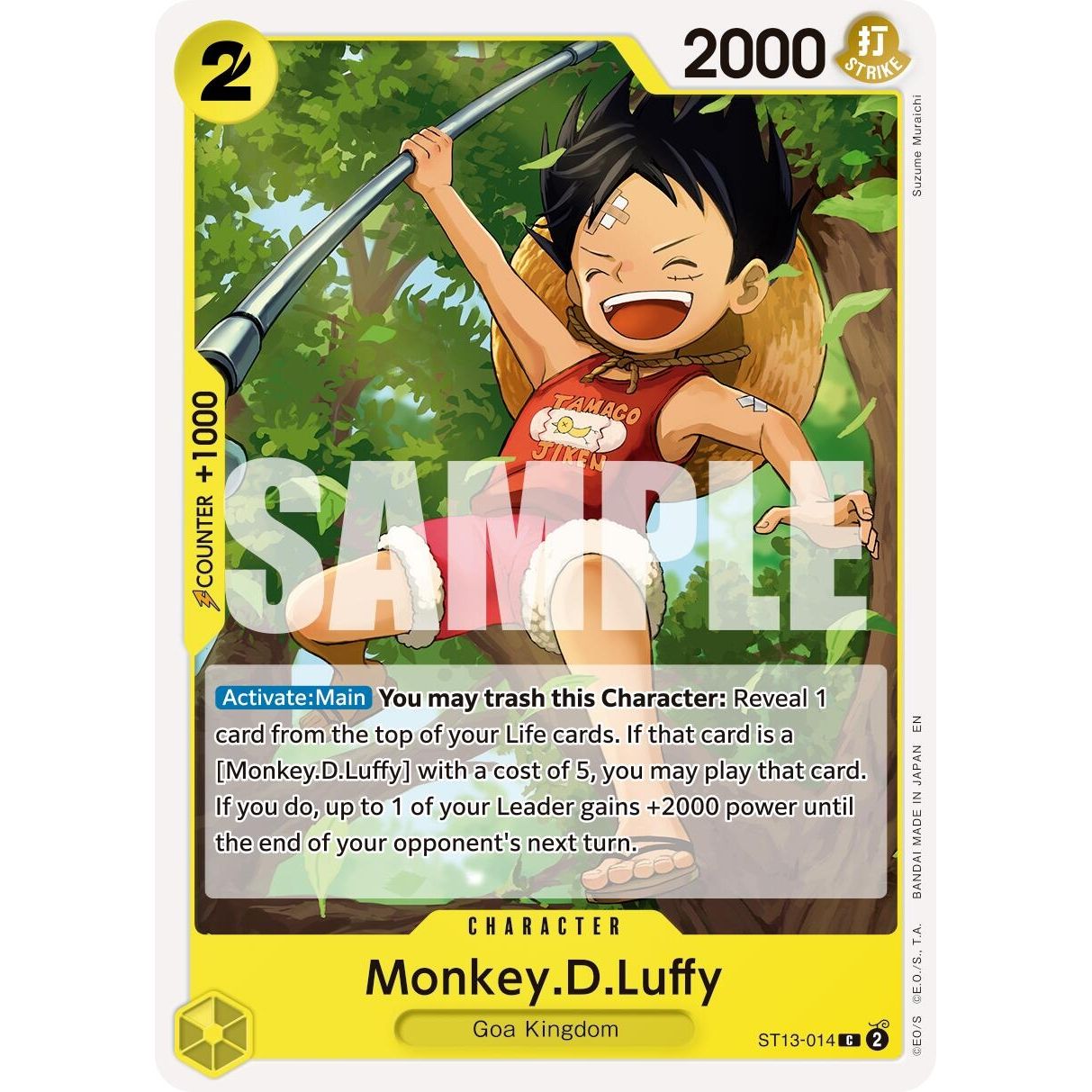 Image for Monkey.D.Luffy - ST13-014 (Reprint) (ST13-014) (PRB-02) - One Piece Card Game