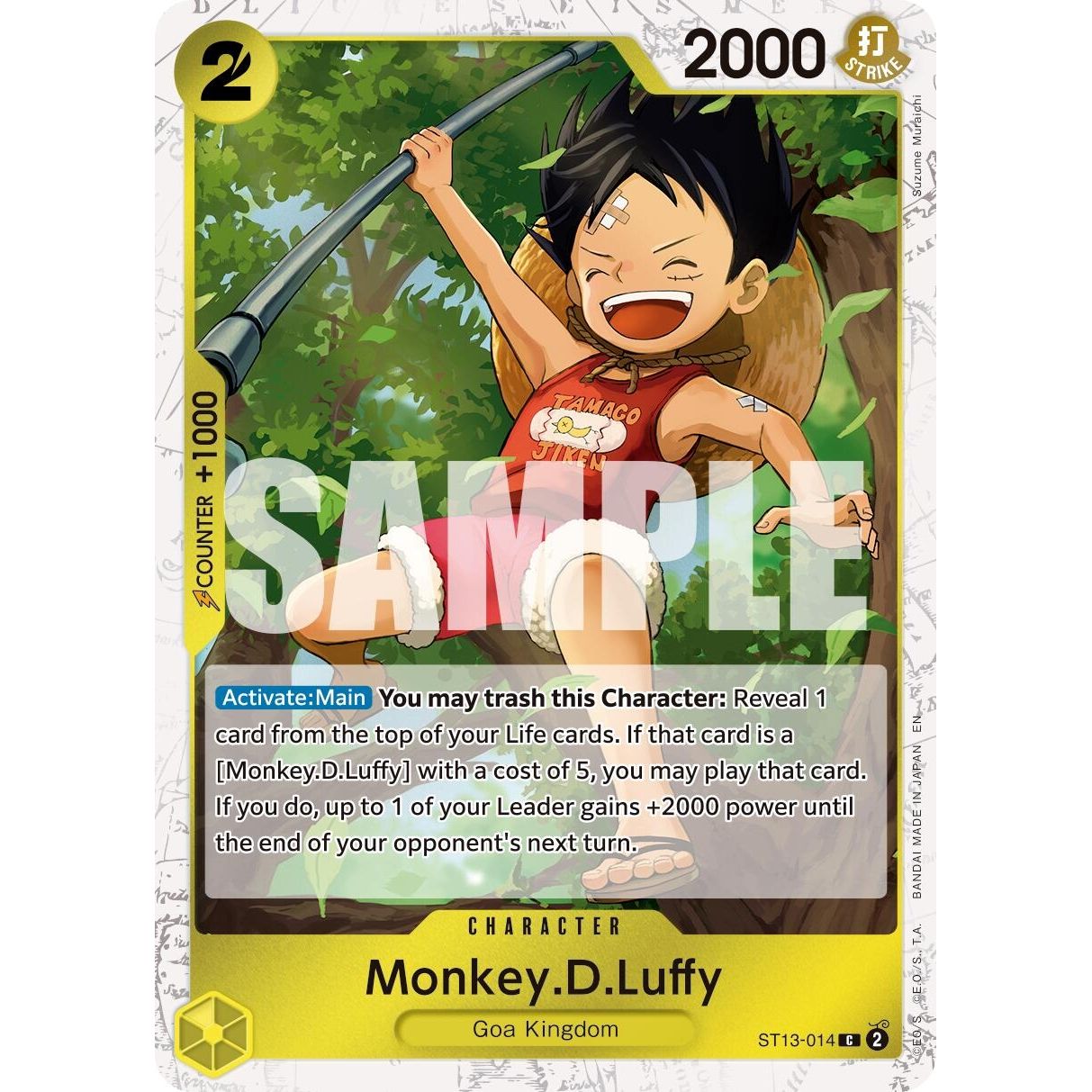 Image for Monkey.D.Luffy - ST13-014 (Pirate Foil) (ST13-014) (PRB-02) - One Piece Card Game