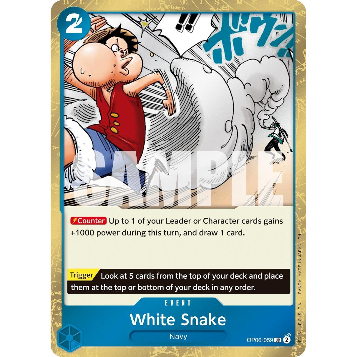Image for White Snake (Pirate Foil) (OP06-059) (PRB-02) - One Piece Card Game
