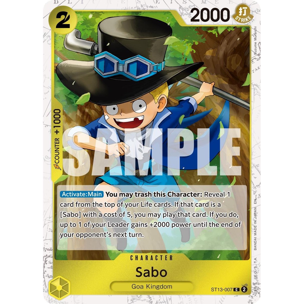 Image for Sabo - ST13-007 (Pirate Foil) (ST13-007) (PRB-02) - One Piece Card Game