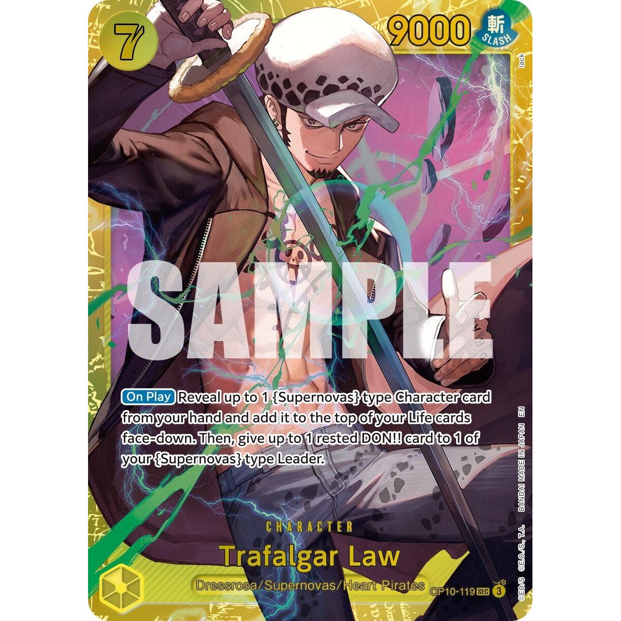 Image for Trafalgar Law - OP10-119 (Reprint) (OP10-119) (PRB-02) - One Piece Card Game