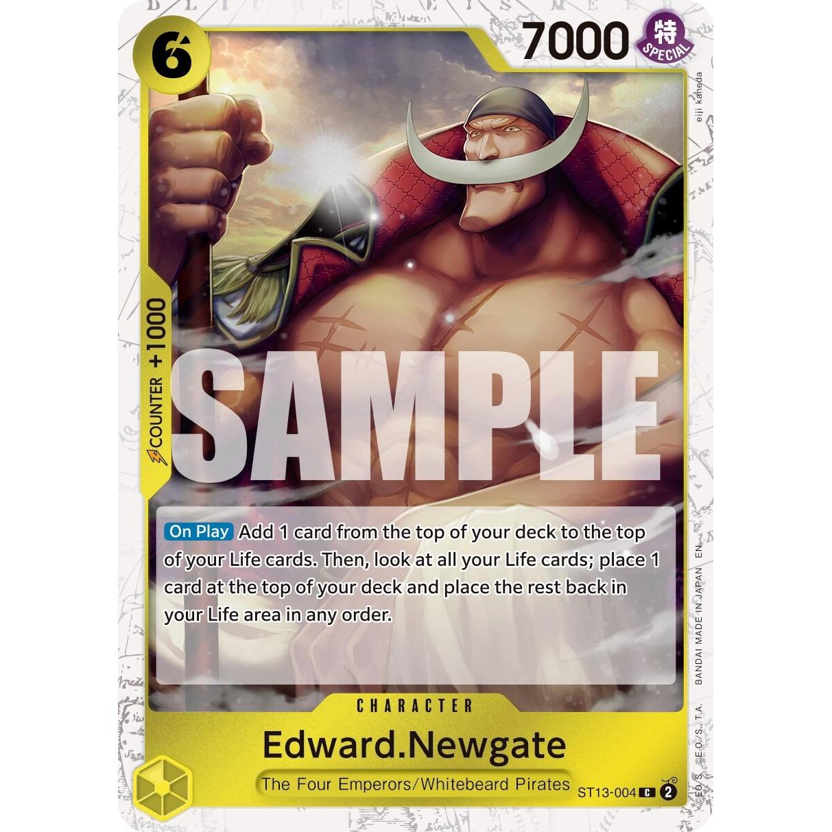 Image for Edward.Newgate - ST13-004 (Pirate Foil) (ST13-004) (PRB-02) - One Piece Card Game