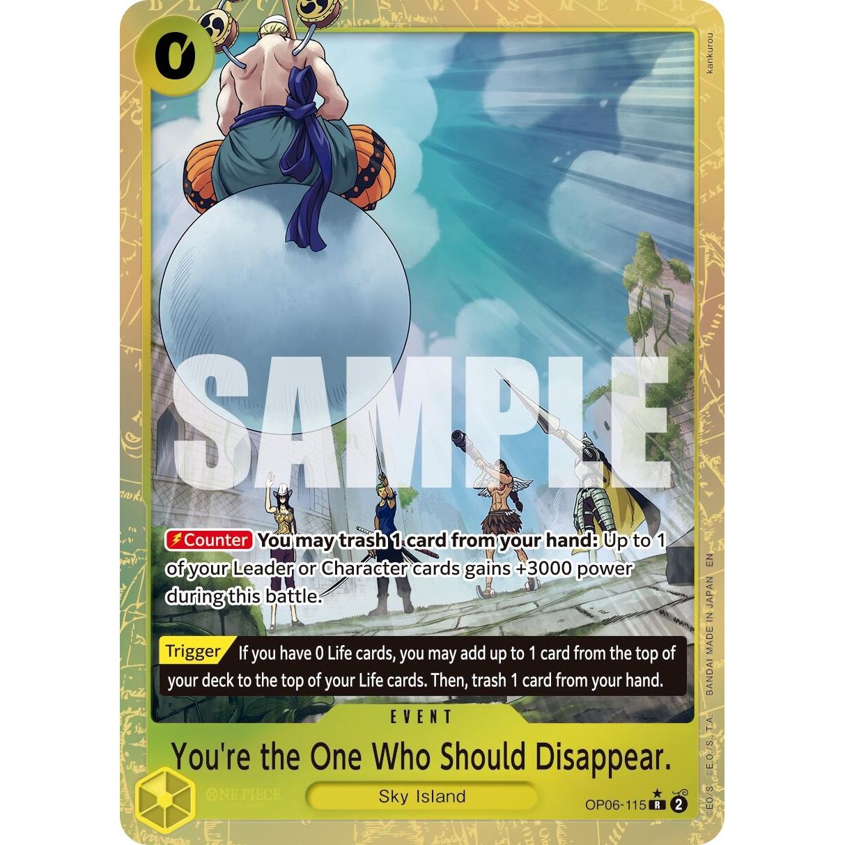 Image for You're the One Who Should Disappear (Alternate Art) (OP06-115) (PRB-02) - One Piece Card Game