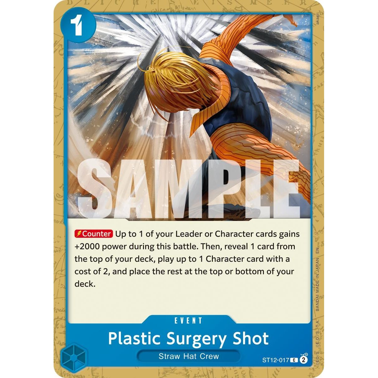 Image for Plastic Surgery Shot - ST12-017 (Reprint) (ST12-017) (PRB-02) - One Piece Card Game