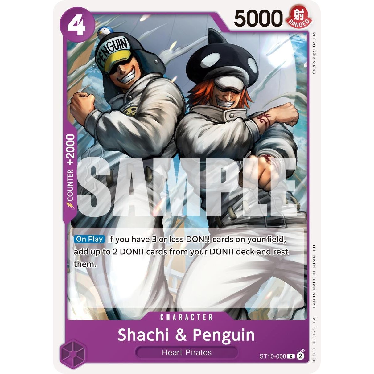 Image for Shachi & Penguin (Reprint) (ST10-008) (PRB-02) - One Piece Card Game