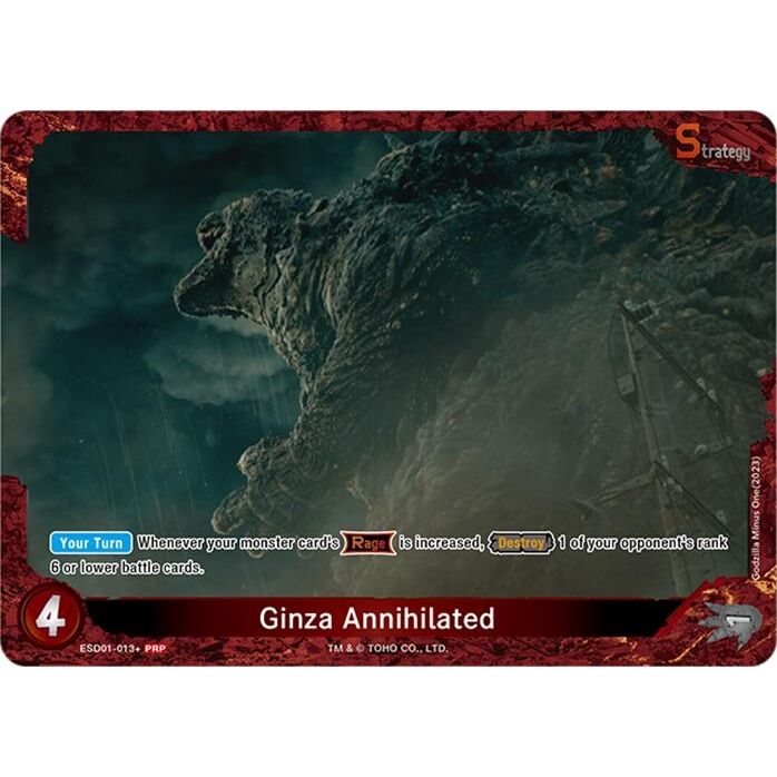 Image for Ginza Annihilated (ESD01-013+) (Promotion Pack Vol.2) (ESD01-013+) (PR) - Godzilla Card Game