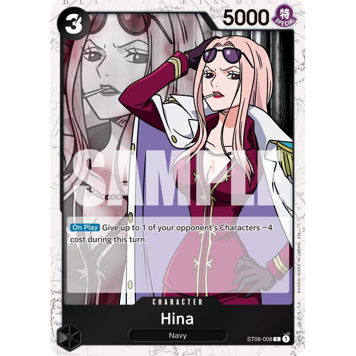 Image for Hina (Pirate Foil) (ST06-008) (PRB-02) - One Piece Card Game