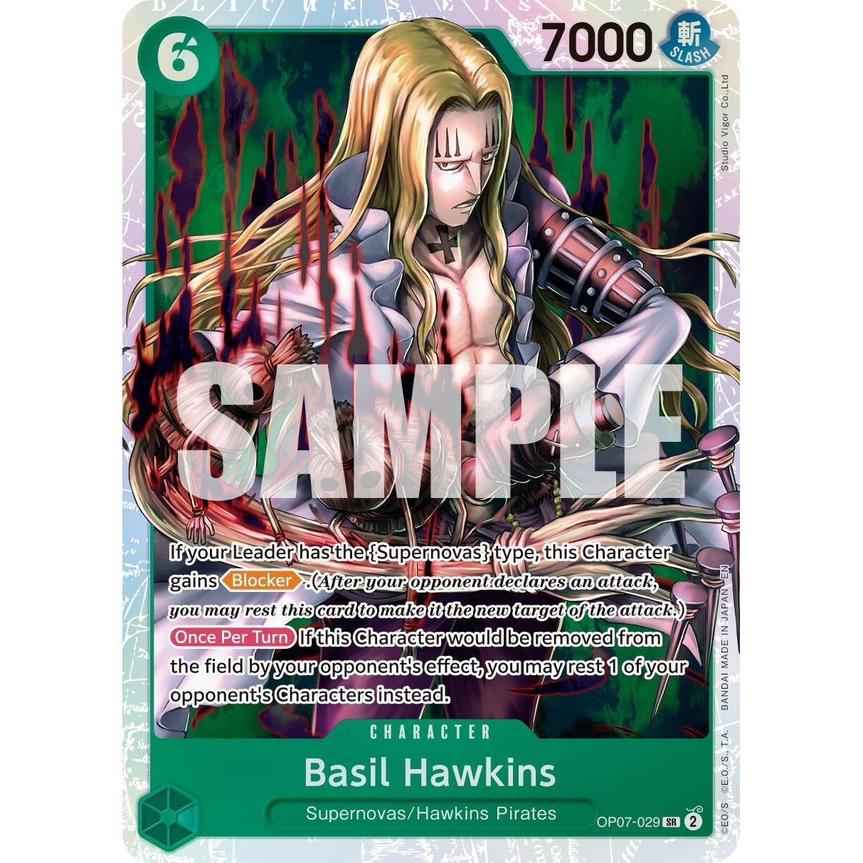 Image for Basil Hawkins - OP07-029 (Reprint) (OP07-029) (PRB-02) - One Piece Card Game
