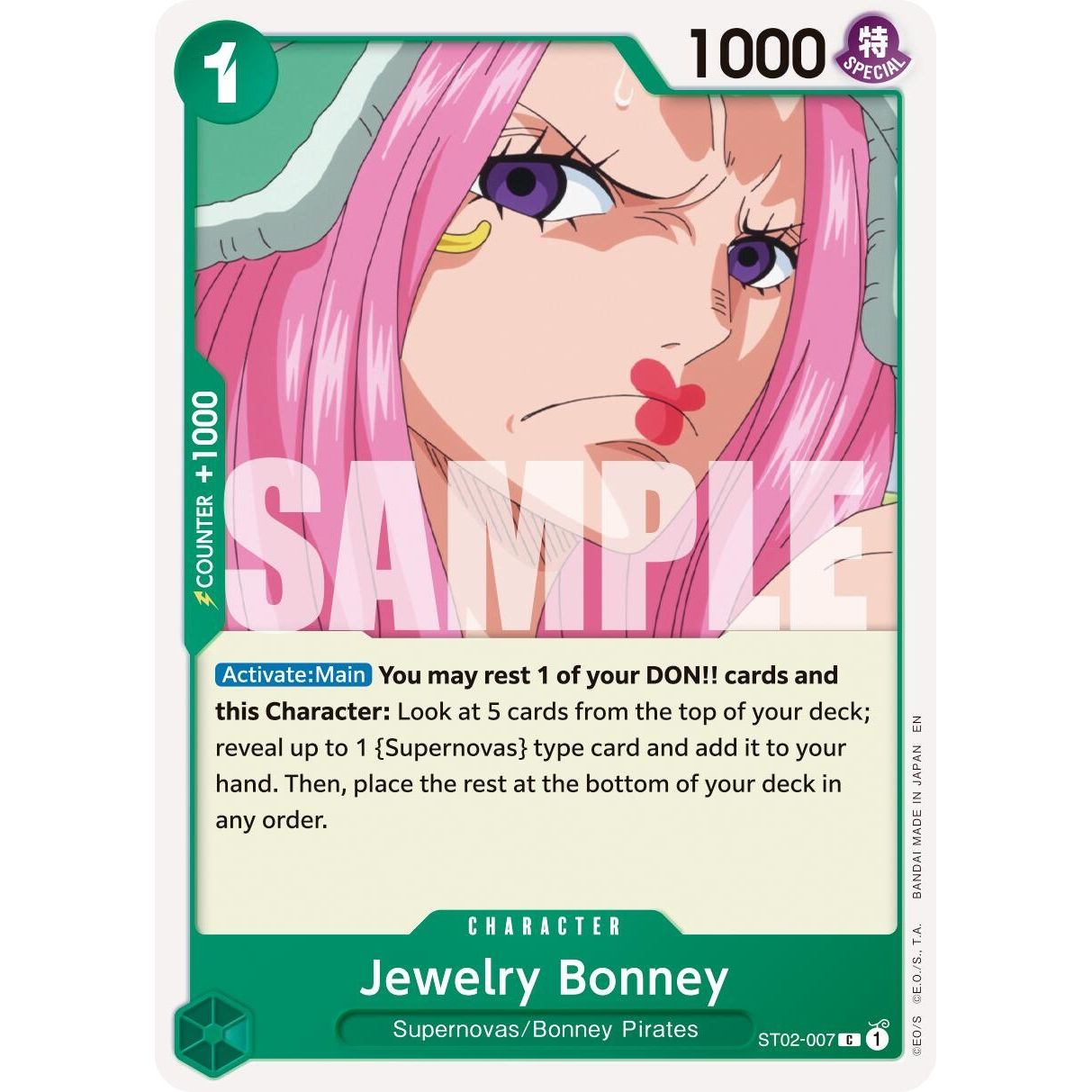 Image for Jewelry Bonney - ST02-007 (Reprint) (ST02-007) (PRB-02) - One Piece Card Game