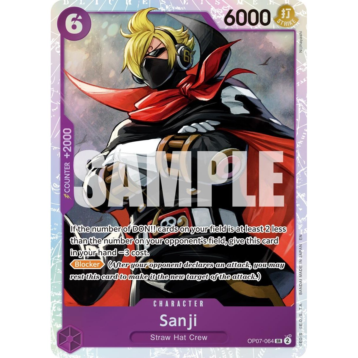 Image for Sanji (Reprint) (OP07-064) (PRB-02) - One Piece Card Game