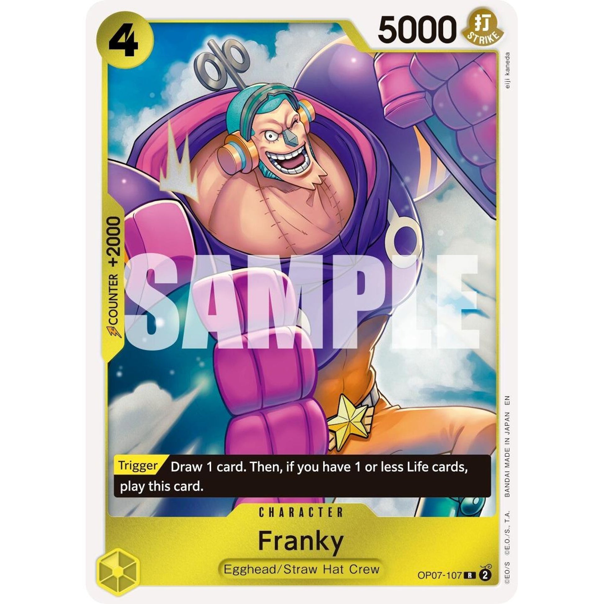 Image for Franky - OP07-107 (Reprint) (OP07-107) (PRB-02) - One Piece Card Game
