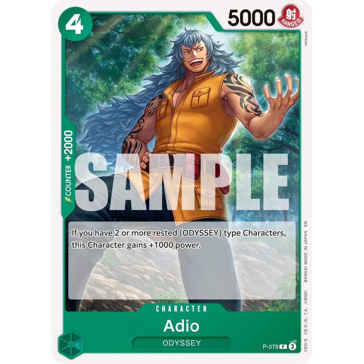 Image for Adio (P-078) (PRB-02) - One Piece Card Game