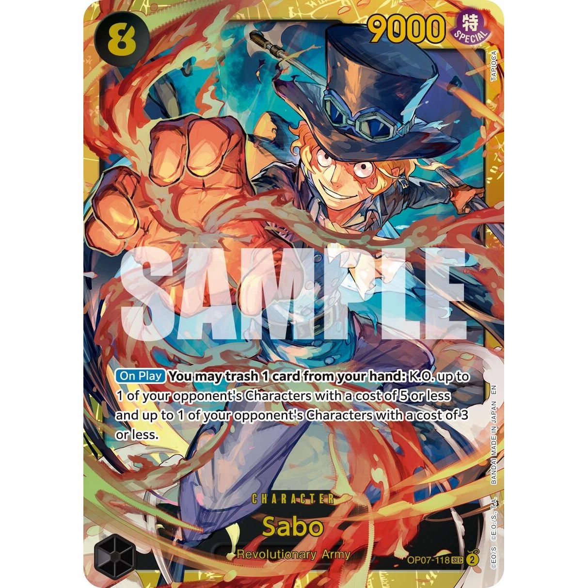 Image for Sabo - OP07-118 (Reprint) (OP07-118) (PRB-02) - One Piece Card Game