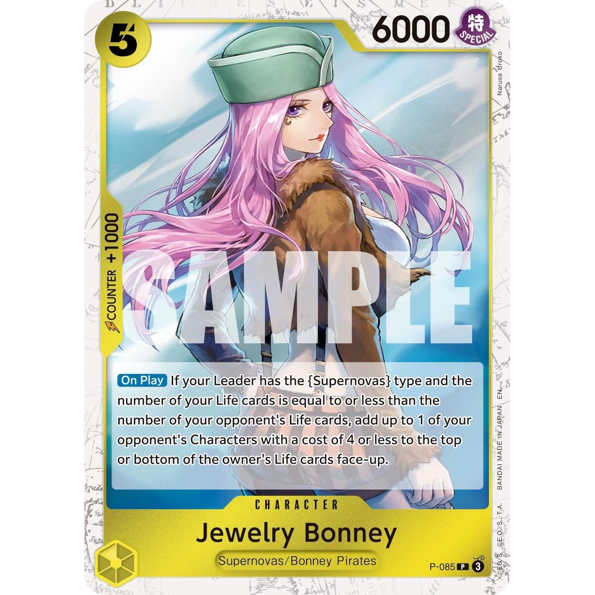 Image for Jewelry Bonney - P-085 (Pirate Foil) (P-085) (PRB-02) - One Piece Card Game