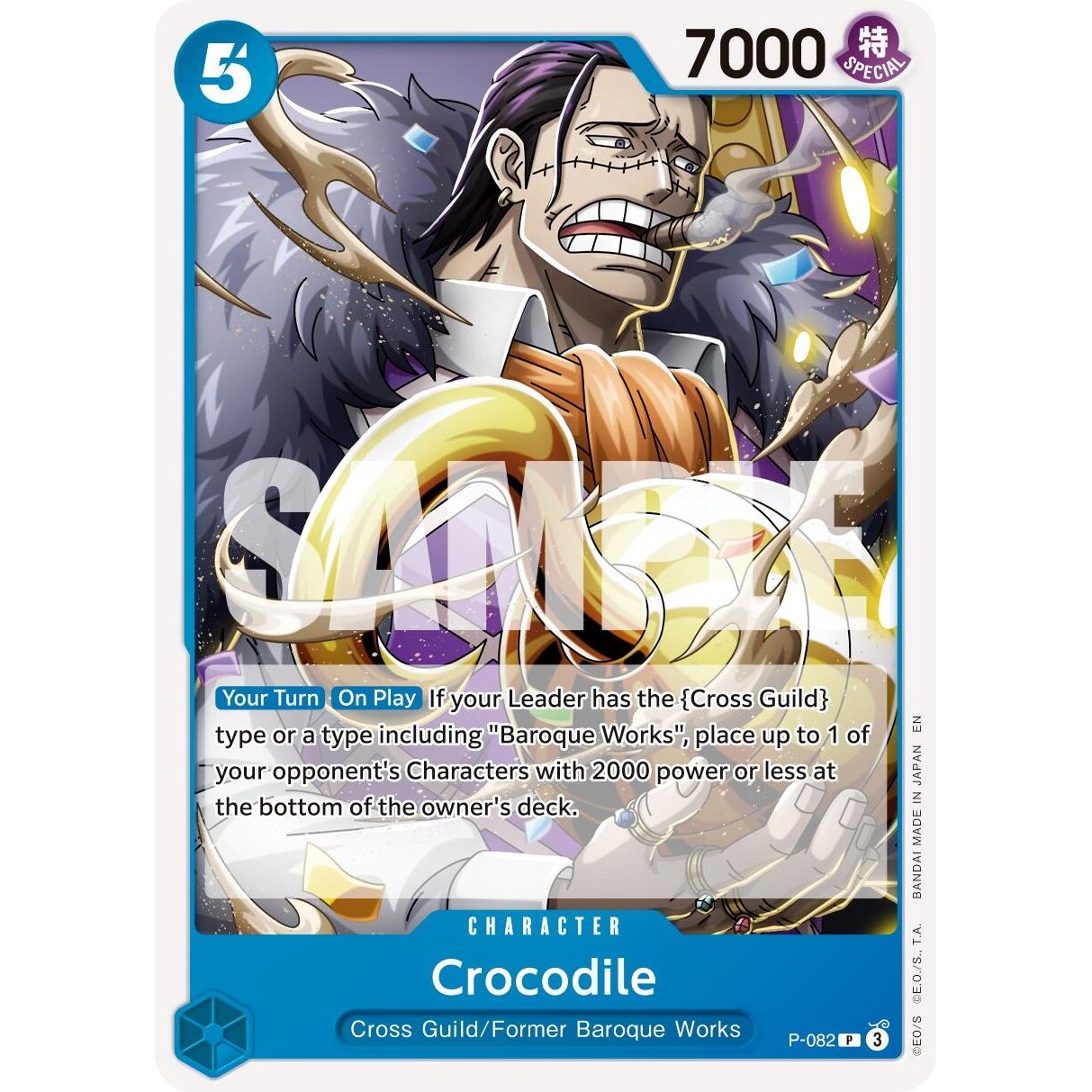 Image for Crocodile - P-082 (Reprint) (P-082) (PRB-02) - One Piece Card Game