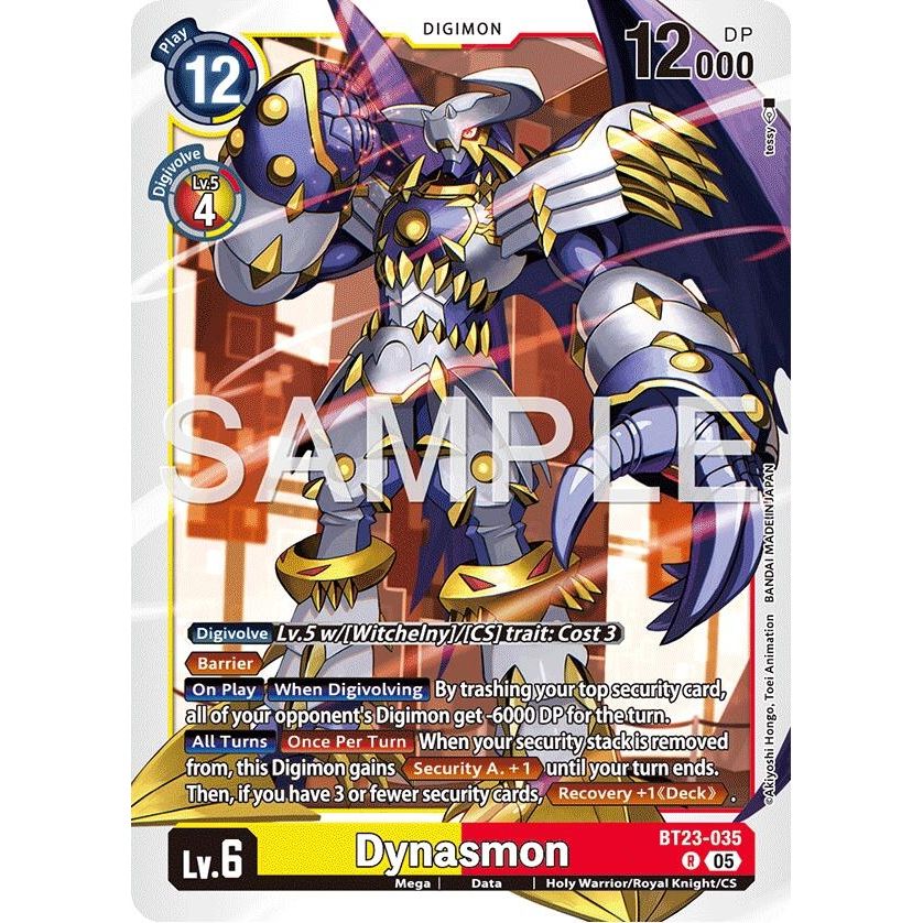 Image for Dynasmon (BT23-035 R) (BT-23) - Digimon Card Game