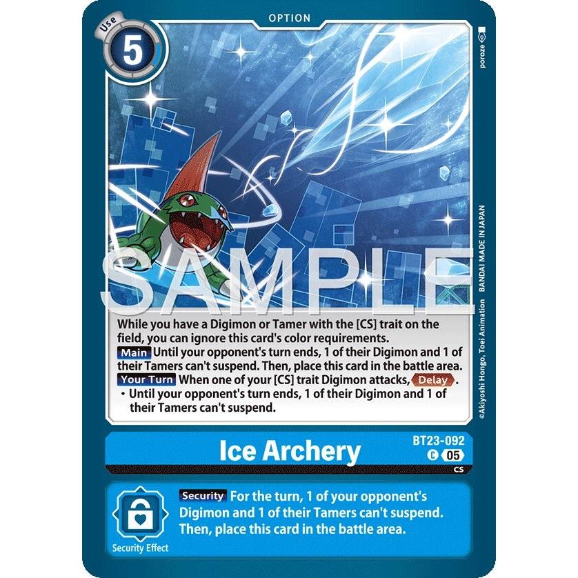 Image for Ice Archery (BT23-092 C) (BT-23) - Digimon Card Game