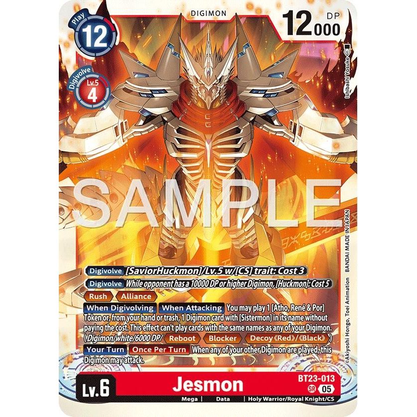 Image for Jesmon (BT23-013 SR) (BT-23) - Digimon Card Game