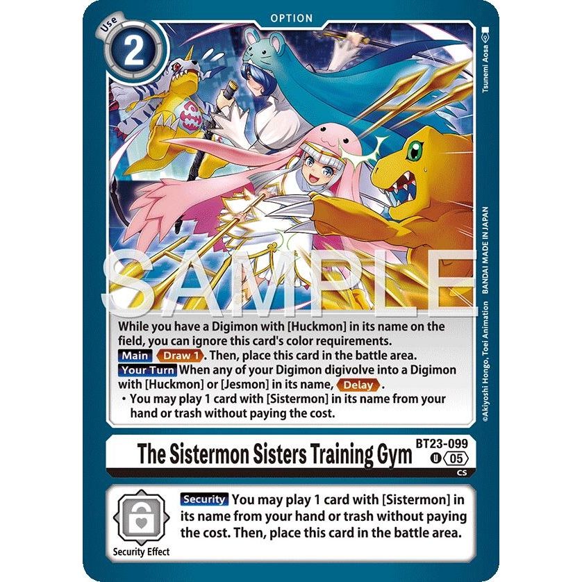 Image for The Sistermon Sisters Training Gym (BT23-099 U) (BT-23) - Digimon Card Game