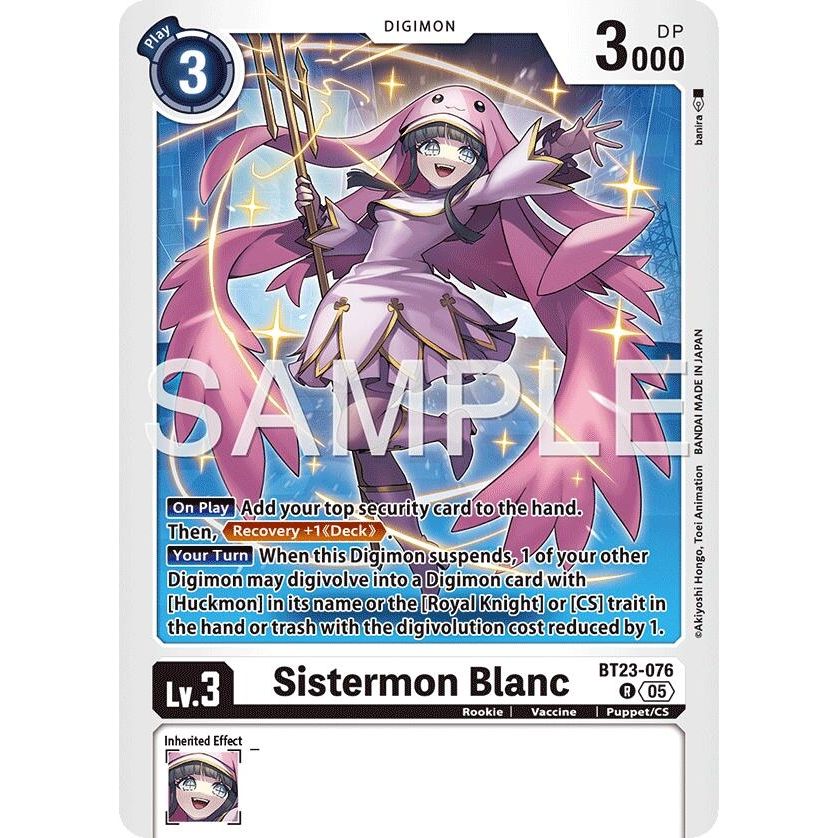 Image for Sistermon Blanc (BT23-076 R) (BT-23) - Digimon Card Game