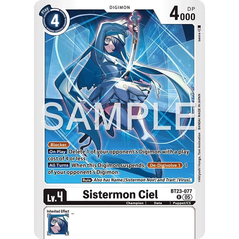 Image for Sistermon Ciel (BT23-077 R) (BT-23) - Digimon Card Game