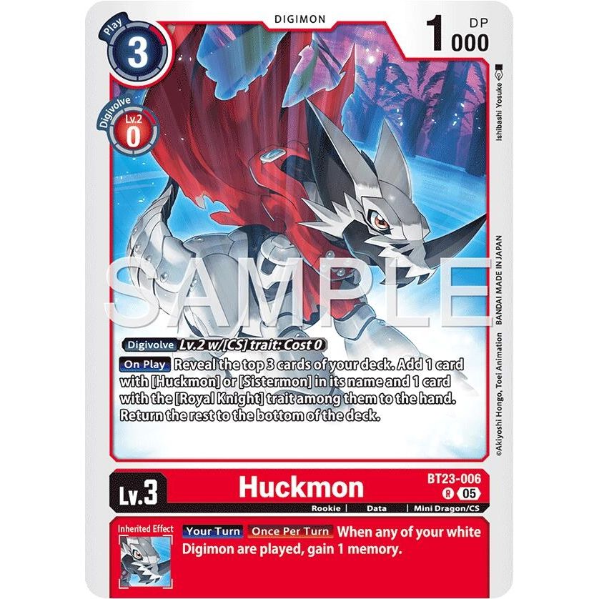 Image for Huckmon (BT23-006 R) (BT-23) - Digimon Card Game