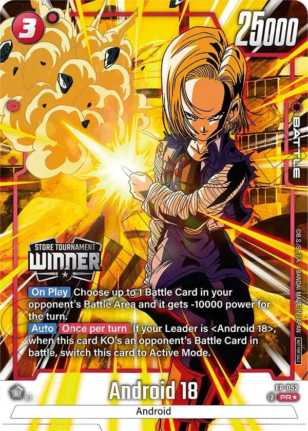 Image for Android 18 (Tournament Pack -Winner- 08) (FP-052) (DBSFW_TPR) - Dragon Ball Super: Fusion World