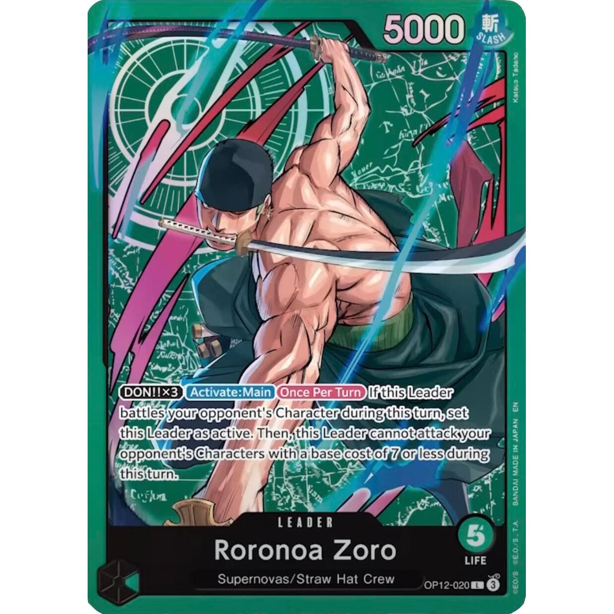 Image for Roronoa Zoro - OP12-020 (Zoro Deck) (OP12-020) (LT-01) - One Piece Card Game