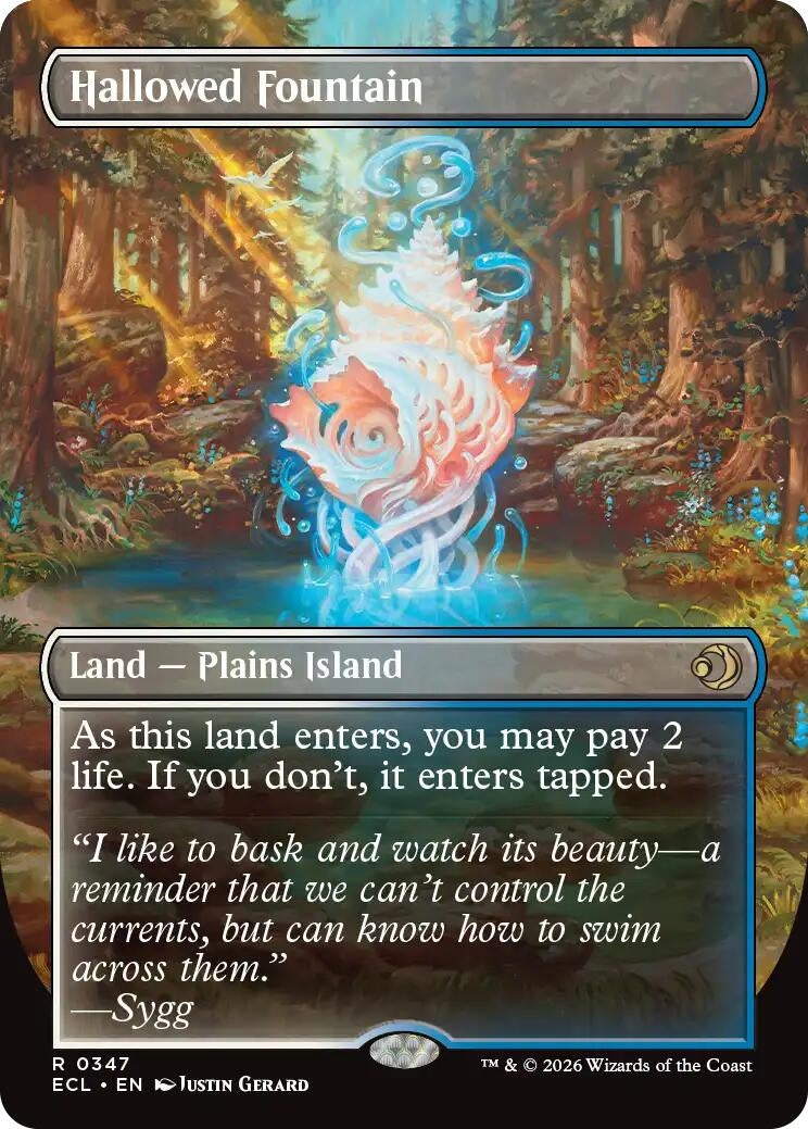 Hallowed Fountain (Borderless) (347) (ECL)