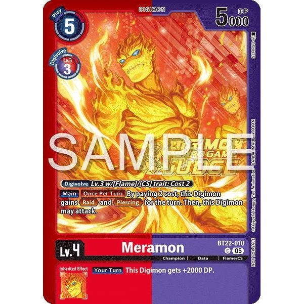 Image for Meramon (Judge Pack 2025 Wave 2) (BT22-010 C) (BT22) - Digimon Card Game