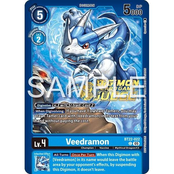 Image for Veedramon (Judge Pack 2025 Wave 2) (BT22-022 C) (BT22) - Digimon Card Game