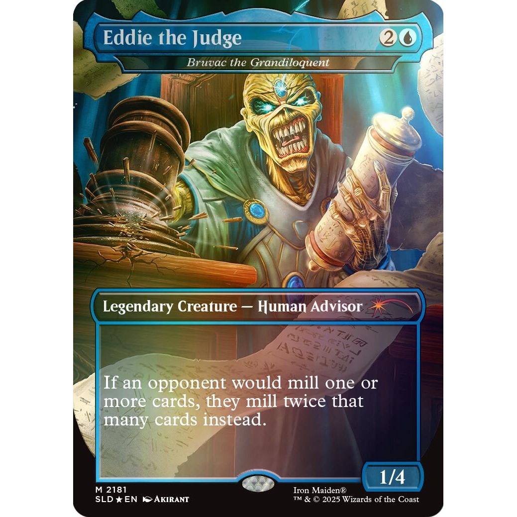 Image for Eddie the Judge - Bruvac the Grandiloquent (Rainbow Foil) (2181) (SLD) - Magic: The Gathering