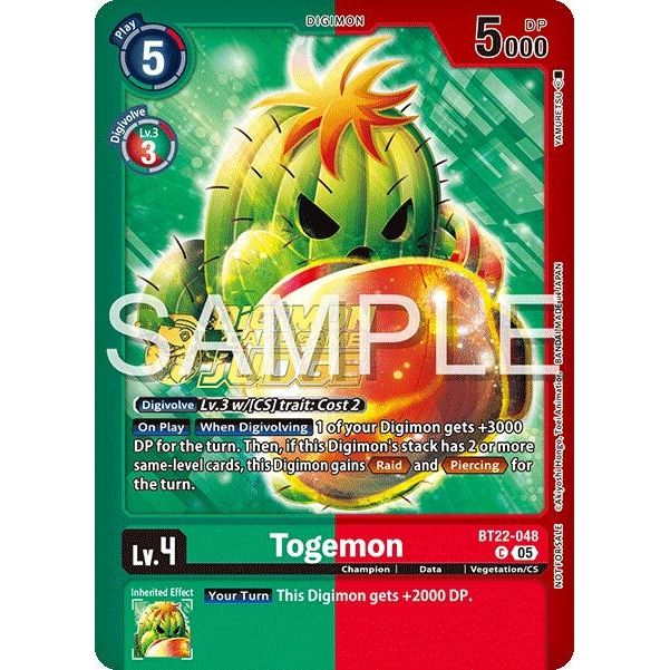 Image for Togemon (Judge Pack 2025 Wave 2) (BT22-048 C) (BT22) - Digimon Card Game