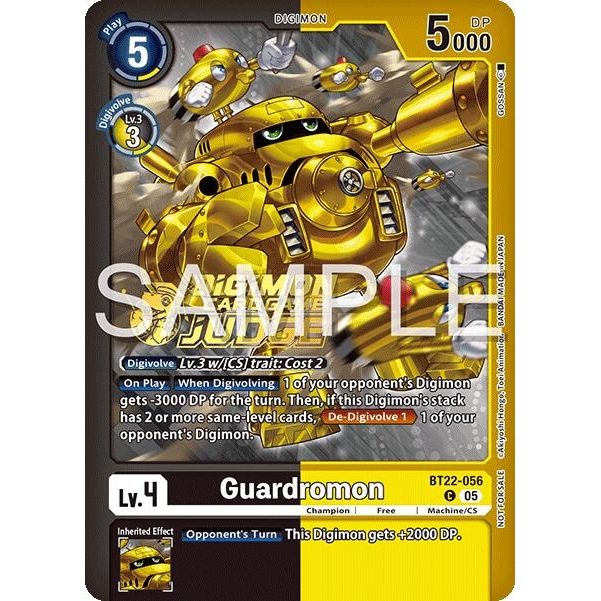 Image for Guardromon (Judge Pack 2025 Wave 2) (BT22-056 C) (BT22) - Digimon Card Game