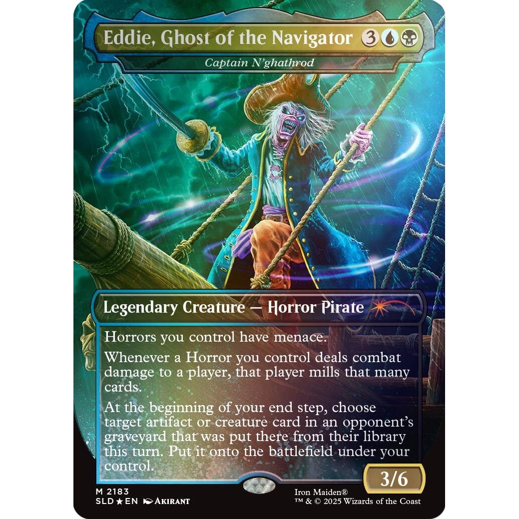 Image for Eddie, Ghost of the Navigator - Captain N'ghathrod (Rainbow Foil) (2183) (SLD) - Magic: The Gathering