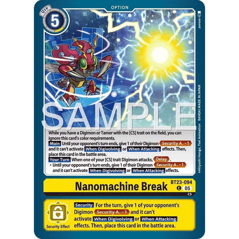 Image for Nanomachine Break (BT23-094 C) (BT-23) - Digimon Card Game