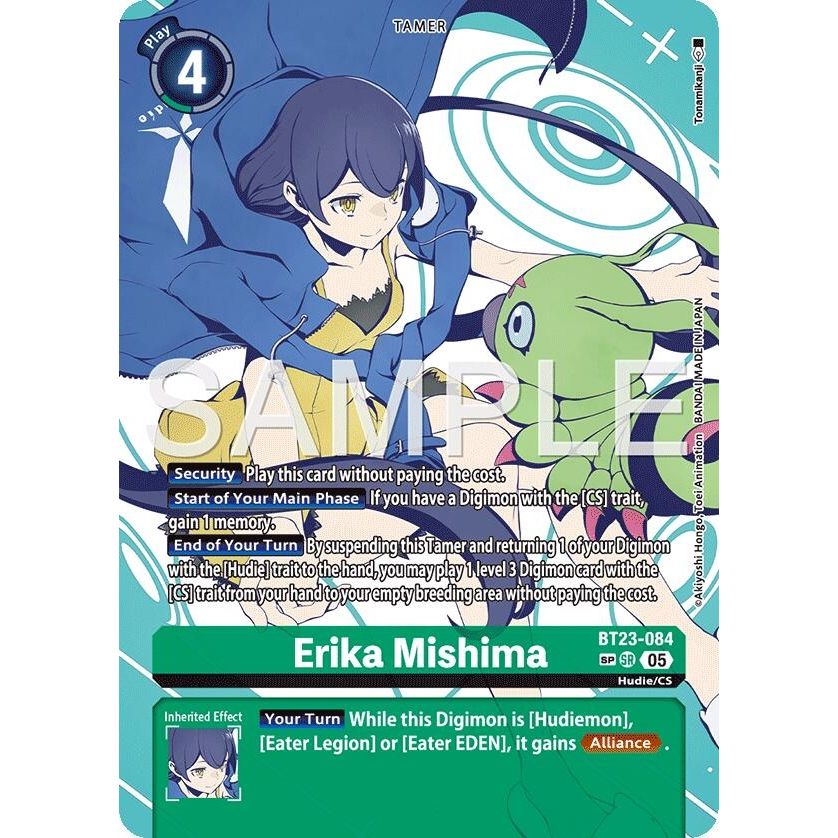 Image for Erika Mishima (SP) (BT23-084 SR) (BT-23) - Digimon Card Game