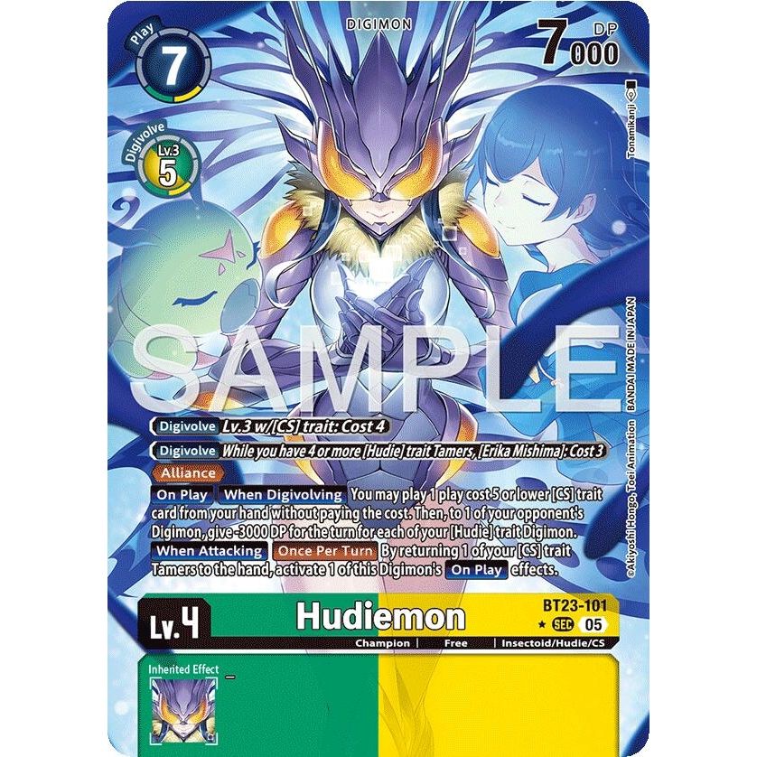 Image for Hudiemon (Alternate Art) (BT23-101 SEC) (BT-23) - Digimon Card Game