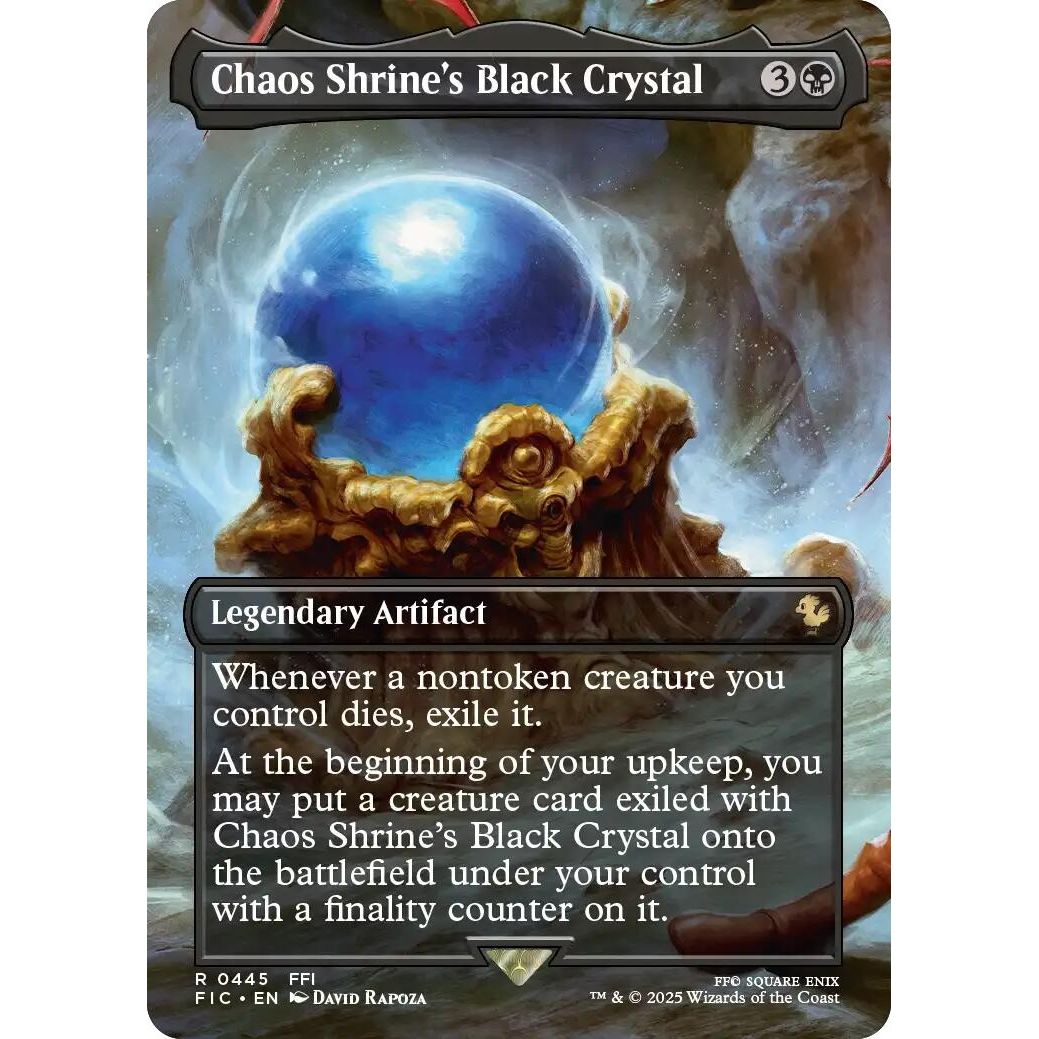 Image for Chaos Shrine's Black Crystal (Borderless) (445) (FIC) - Magic: The Gathering