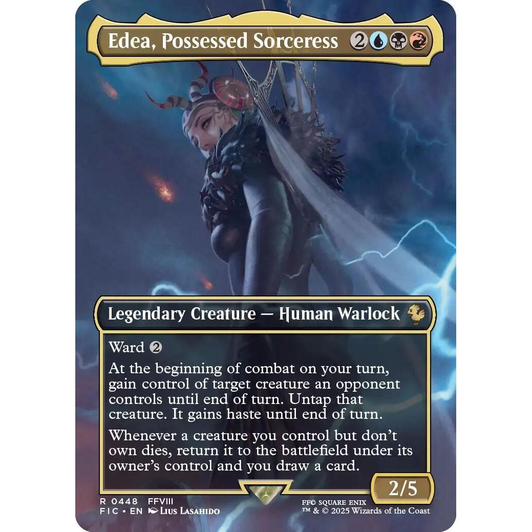 Image for Edea, Possessed Sorceress (Borderless) (448) (FIC) - Magic: The Gathering
