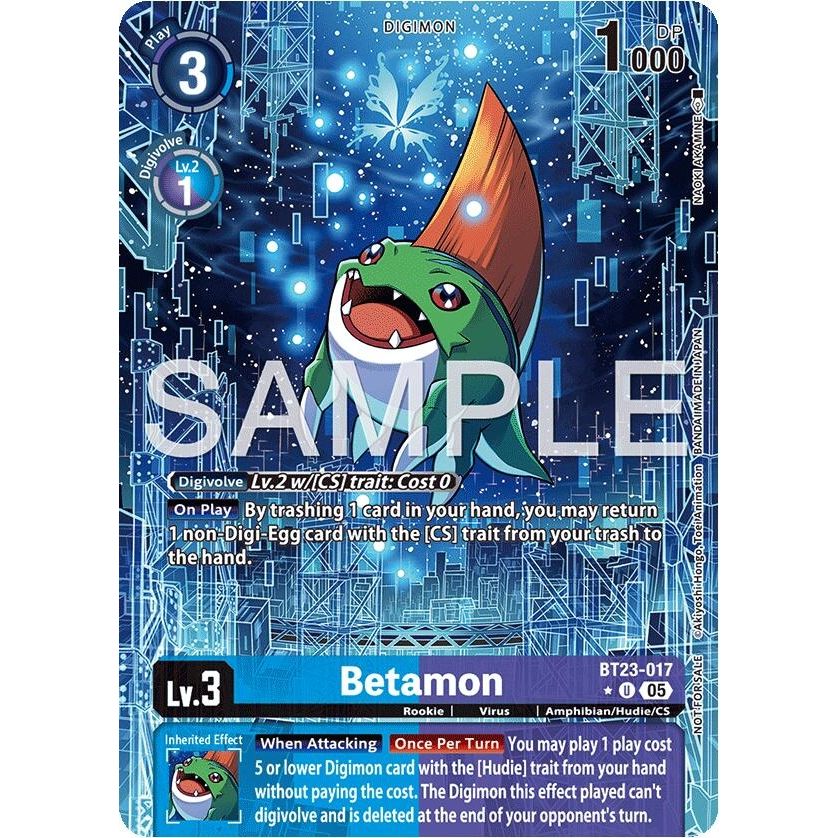 Image for Betamon (Alternate Art) (BT23-017 U) (BT-23) - Digimon Card Game