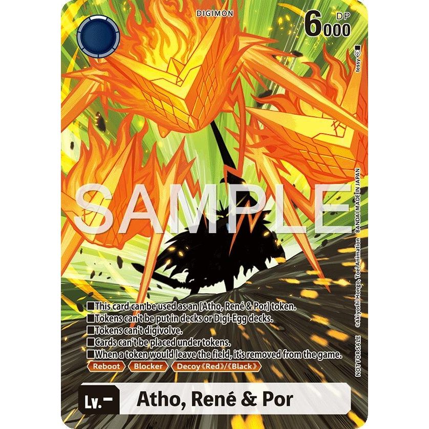 Image for Atho, Rene & Por (Token) (BT-23) - Digimon Card Game